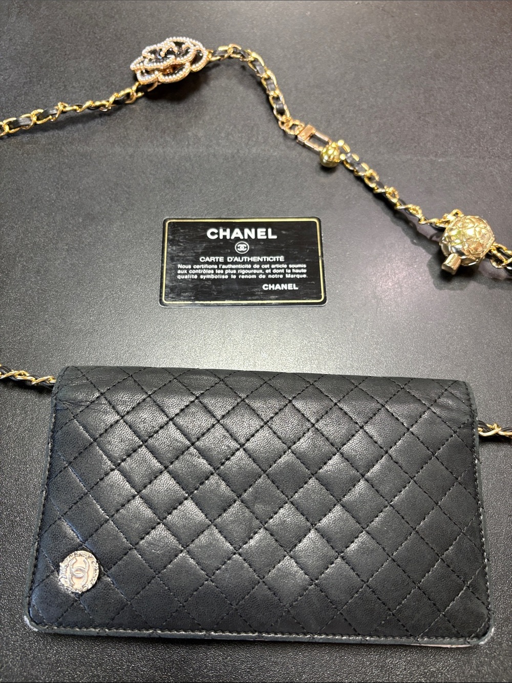CHANEL Black Quilted Lambskin Long Wallet - Picture 11 of 16